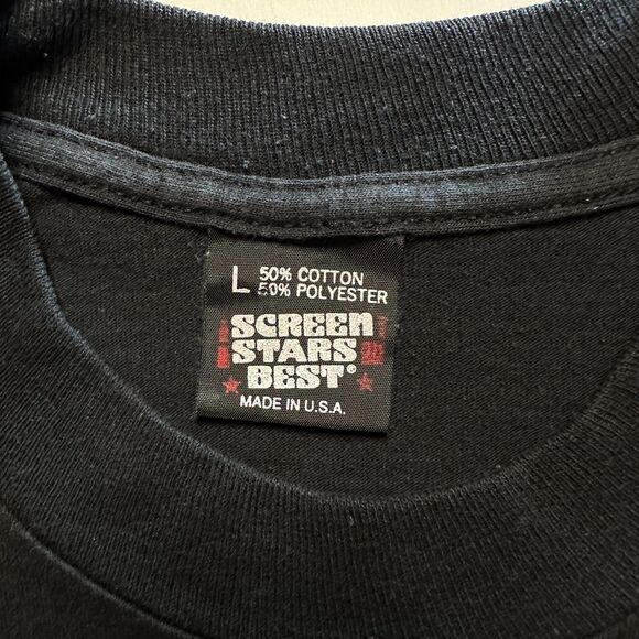 Vintage Early 90's Screen Stars Single Stitch BHSU Native American Graphic Tee L - Picture 2 of 11